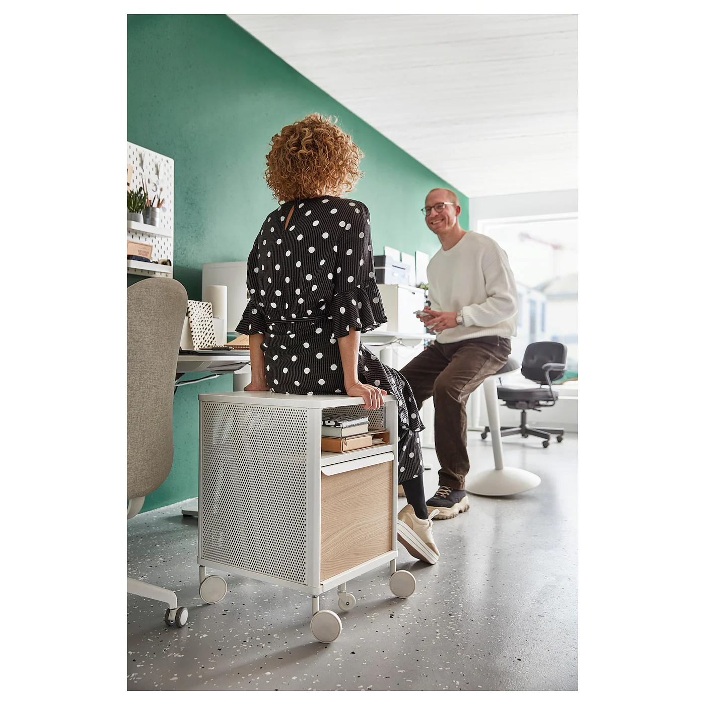 Discount ๐ฅฐ IKEA BEKANT Storage Unit With Smart Lock Mesh White 16 1/8x24 " ๐ฏ 4 Discount ๐ฅฐ IKEA BEKANT Storage Unit With Smart Lock Mesh White 16 1/8x24 " ๐ฏ - Image 4