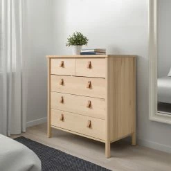 Deals Ikea Dressers Store -Deals Ikea Dressers Store bjoerksnaes 5 drawer chest birch 0857331 pe677428 s5
