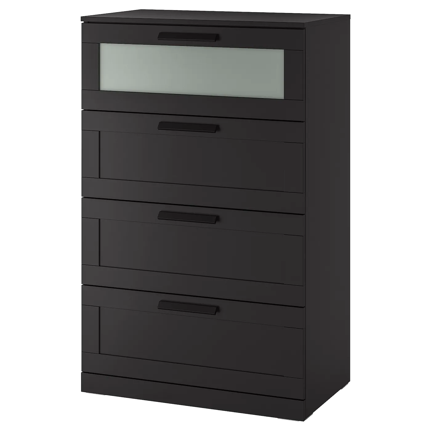 Wholesale 😉 IKEA BRIMNES 4drawer 👗 Dresser Black/frosted Glass 30 3/4x48 7/8 " ⭐