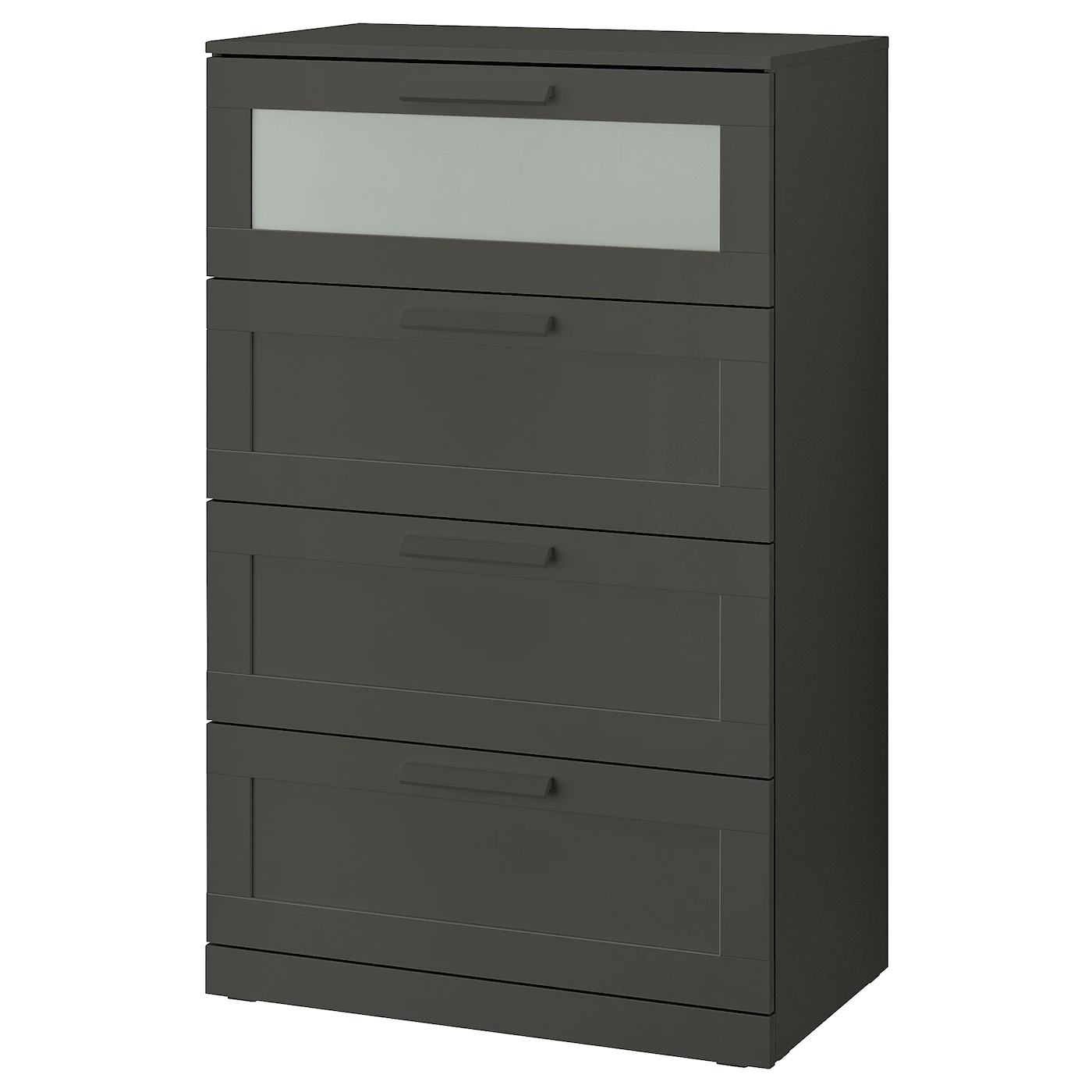 Budget ๐คฉ IKEA BRIMNES 4drawer ๐ Dresser Gray/frosted Glass 30 3/4x48 7/8 " โญ