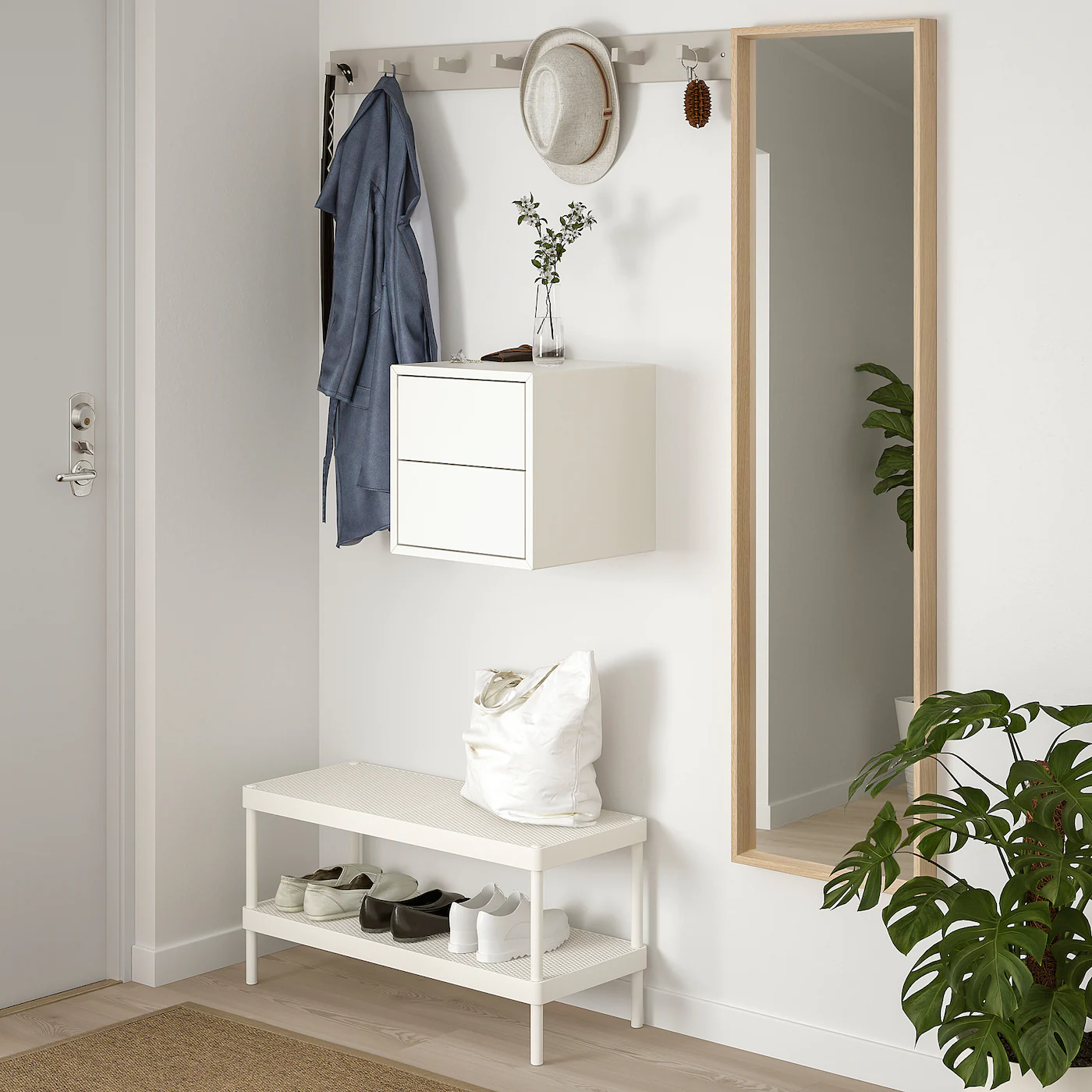 Best deal 🧨 IKEA EKET Wall Cabinet With 2 Drawers White 13 3/4x13 3/4x13 3/4 " ❤️ 4 Best deal 🧨 IKEA EKET Wall Cabinet With 2 Drawers White 13 3/4x13 3/4x13 3/4 " ❤️ - Image 4