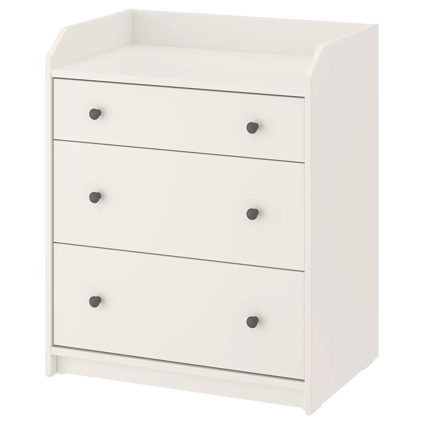 Cheapest ❤️ IKEA HAUGA 3drawer Chest White 27 1/2x33 1/8 " 🎉