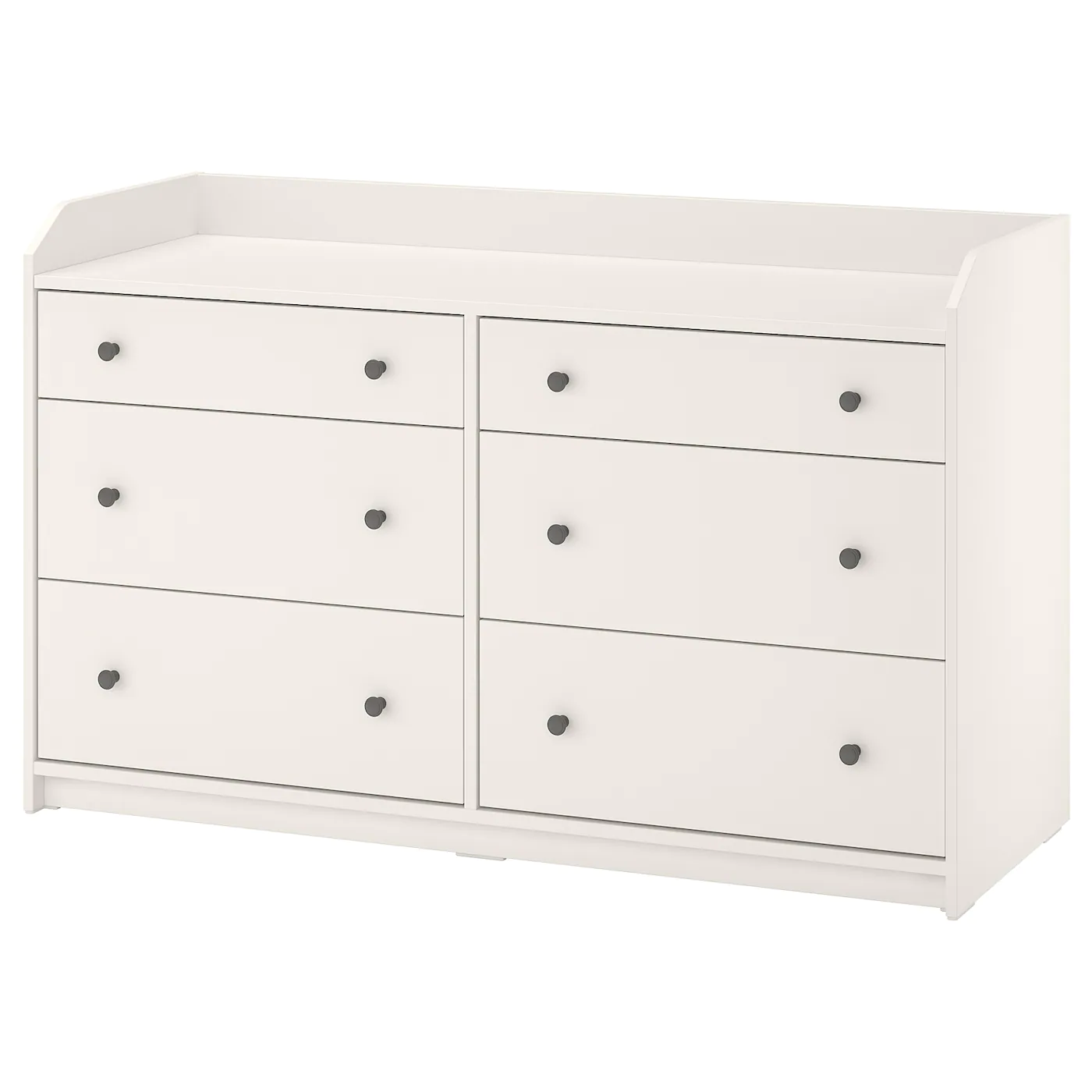 Discount ✨ IKEA HAUGA 6drawer 👗 Dresser White 54 3/8x33 1/8 " 🧨
