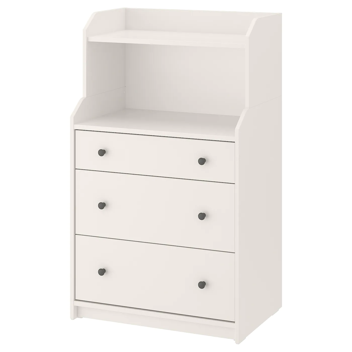 Budget ๐ฅ IKEA HAUGA Chest Of 3 Drawers With Shelf White 27 1/2x45 5/8 " โค๏ธ