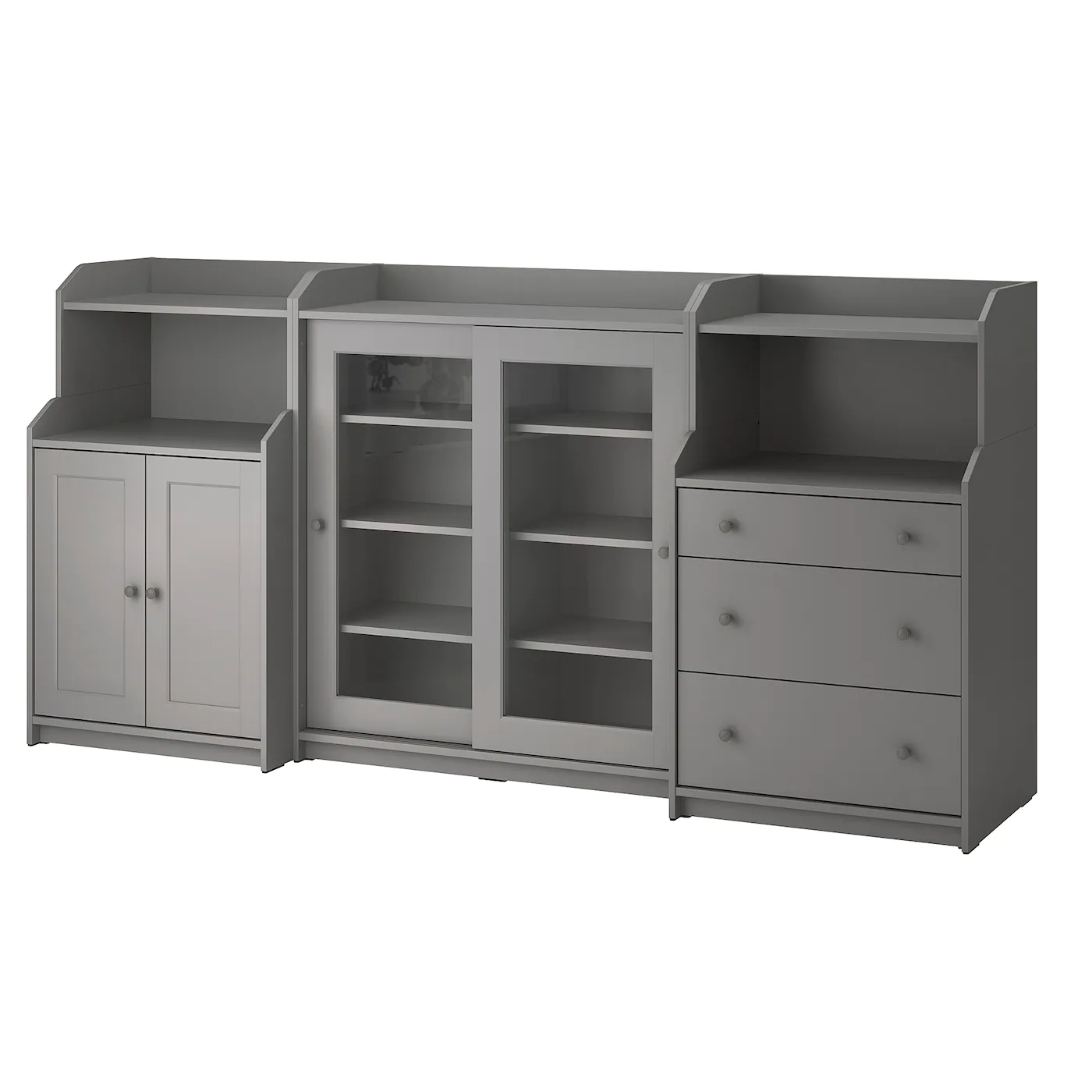 Deals ๐ฅ IKEA HAUGA Storage Combination Gray 96 1/8x18 1/8x45 5/8 " ๐งจ