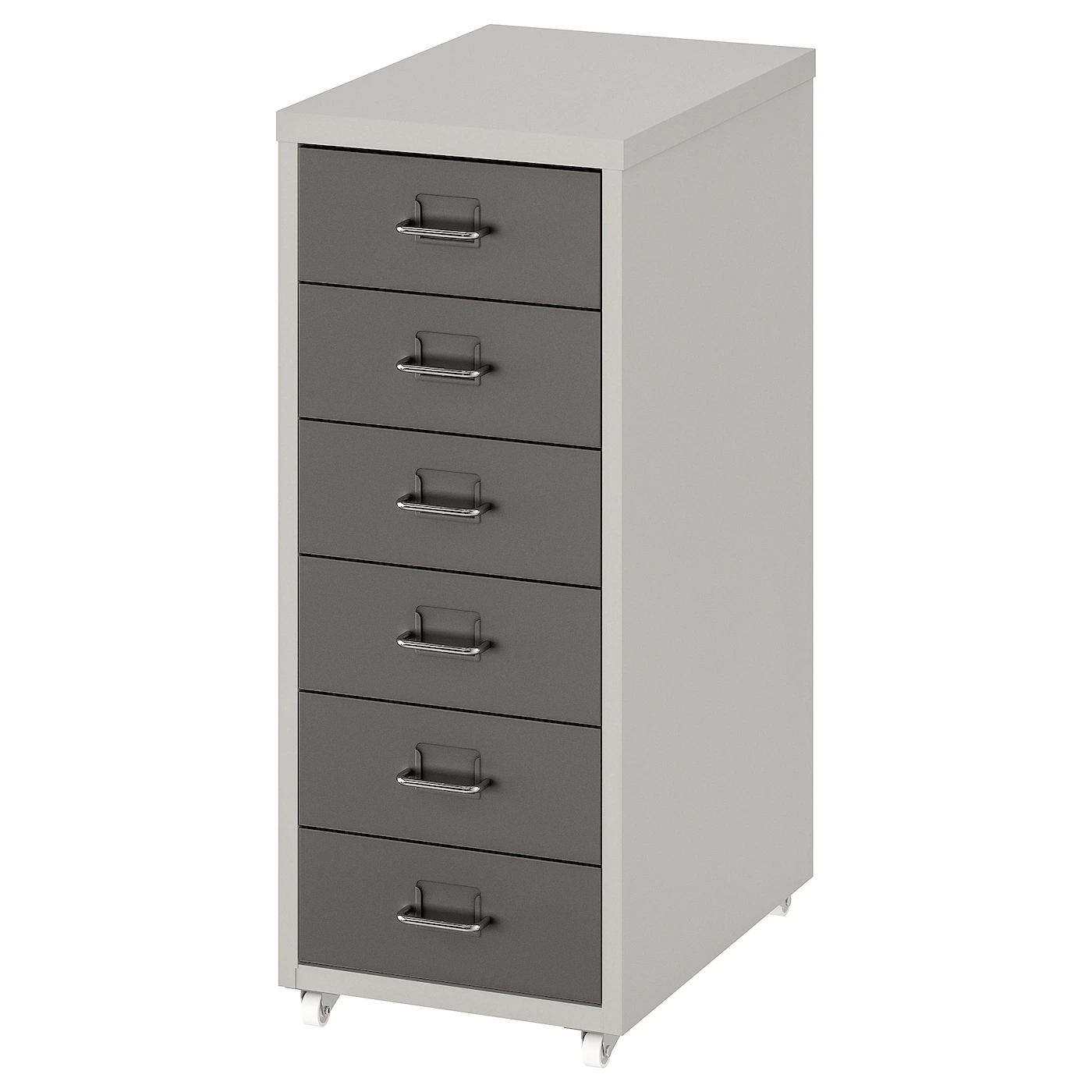 Promo 👏 IKEA HELMER Drawer Unit On Casters Dark Gray/light Gray 11x27 1/8 " 🧨