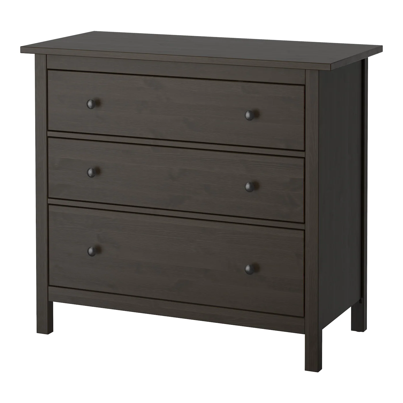 Budget ๐ IKEA HEMNES 3drawer Chest Blackbrown 42 1/2x37 3/4 " ๐
