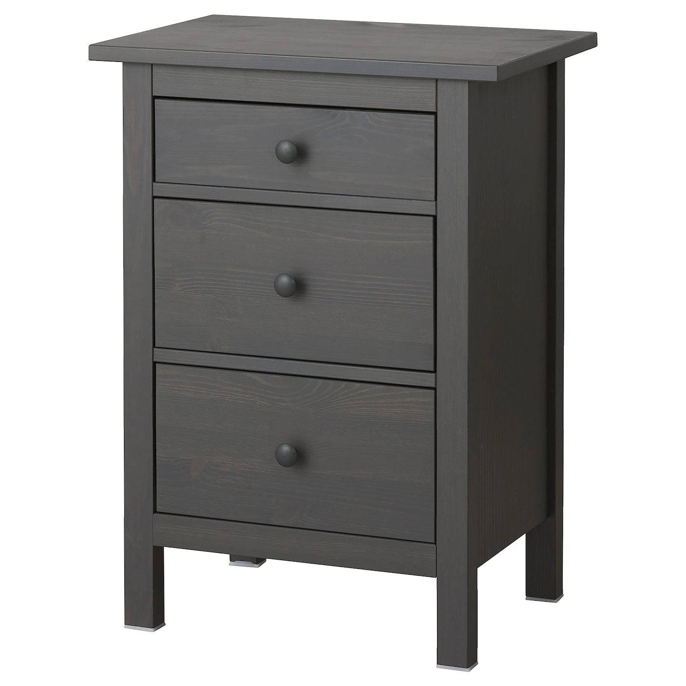 New ⌛ IKEA HEMNES 3drawer Chest Dark Gray Stained 22 7/8x31 1/8 " ⌛