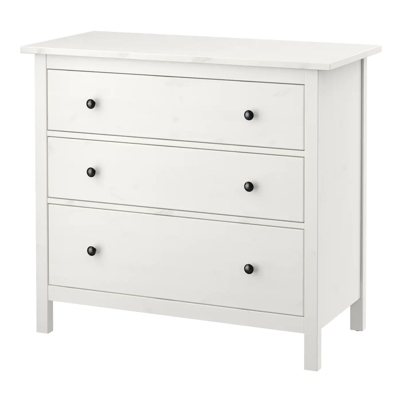 Cheap ⭐ IKEA HEMNES 3drawer Chest White Stain 42 1/2x37 3/4 " 🌟