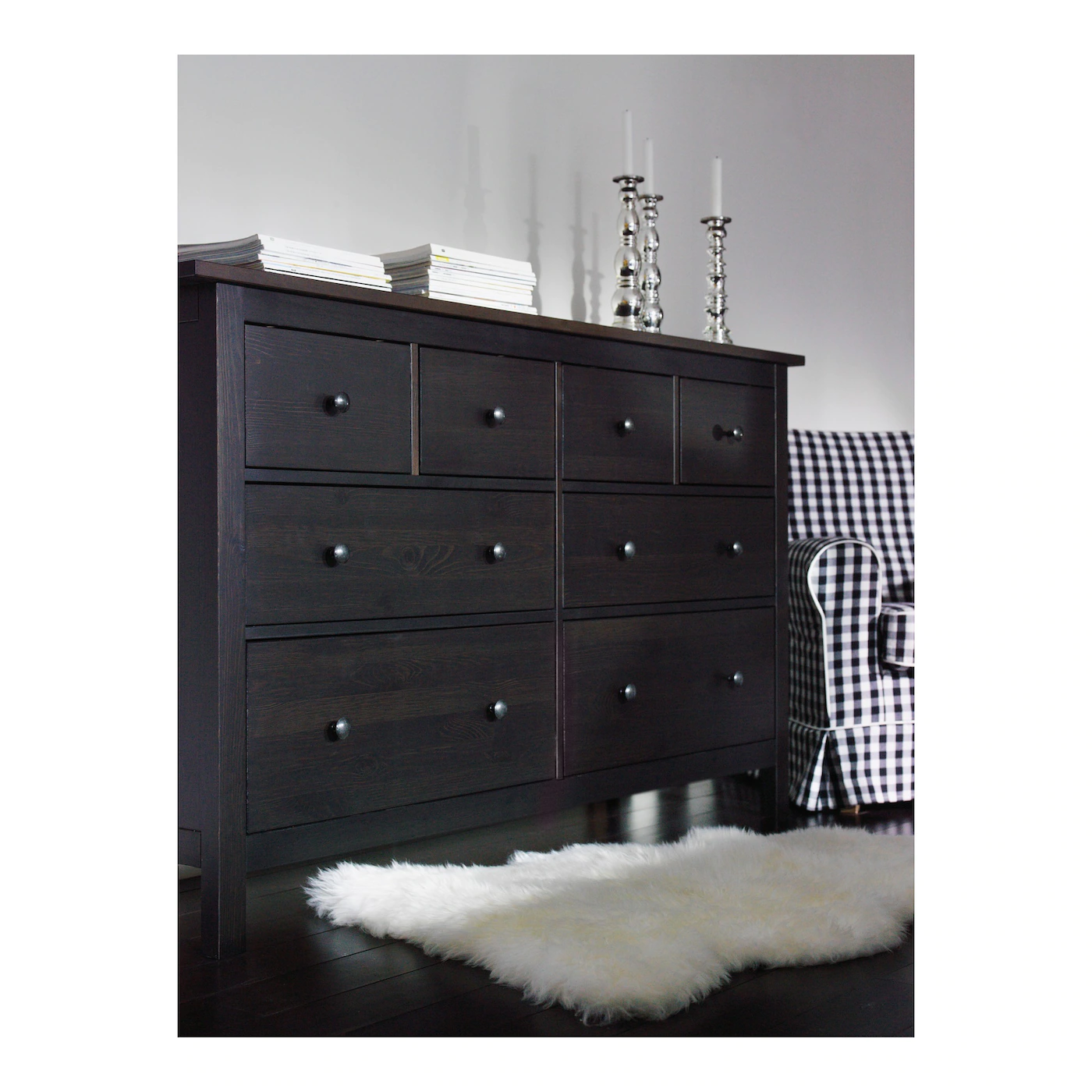 Deals โ๏ธ IKEA HEMNES 8drawer ๐ Dresser Blackbrown 63x37 3/4 " โจ 4 Deals โ๏ธ IKEA HEMNES 8drawer ๐ Dresser Blackbrown 63x37 3/4 " โจ - Image 4