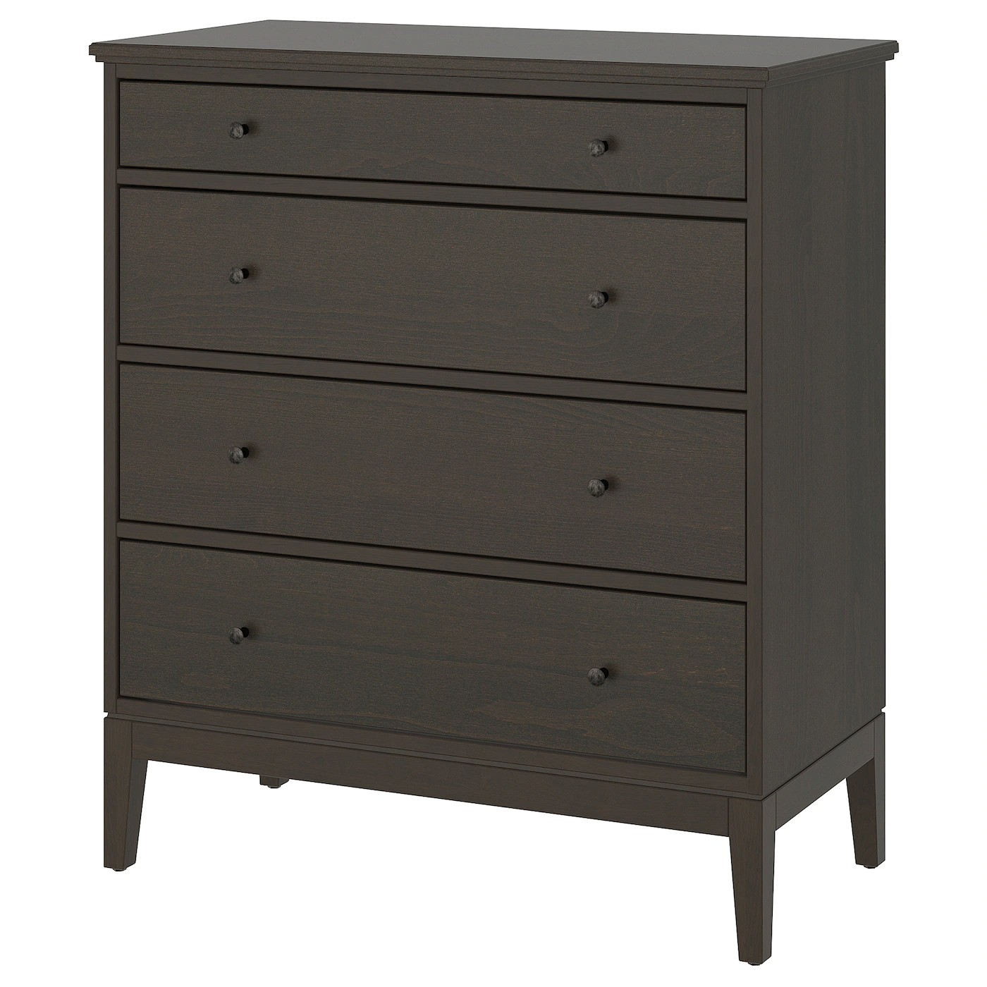 Deals 👍 IKEA IDANÄS 4drawer Chest Dark Brown Stained 41x46 1/2 " 🤩