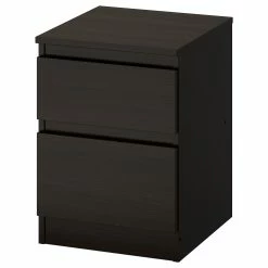 Best Pirce ✔️ IKEA KULLEN 2drawer Chest Blackbrown 13 3/4x19 1/4 " 💯
