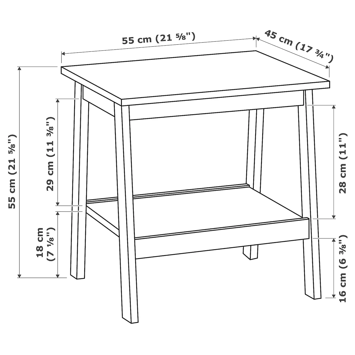 Buy 😀 IKEA LUNNARP Side Table White 21 5/8x17 3/4 " 😉 6 Buy 😀 IKEA LUNNARP Side Table White 21 5/8x17 3/4 " 😉 - Image 6