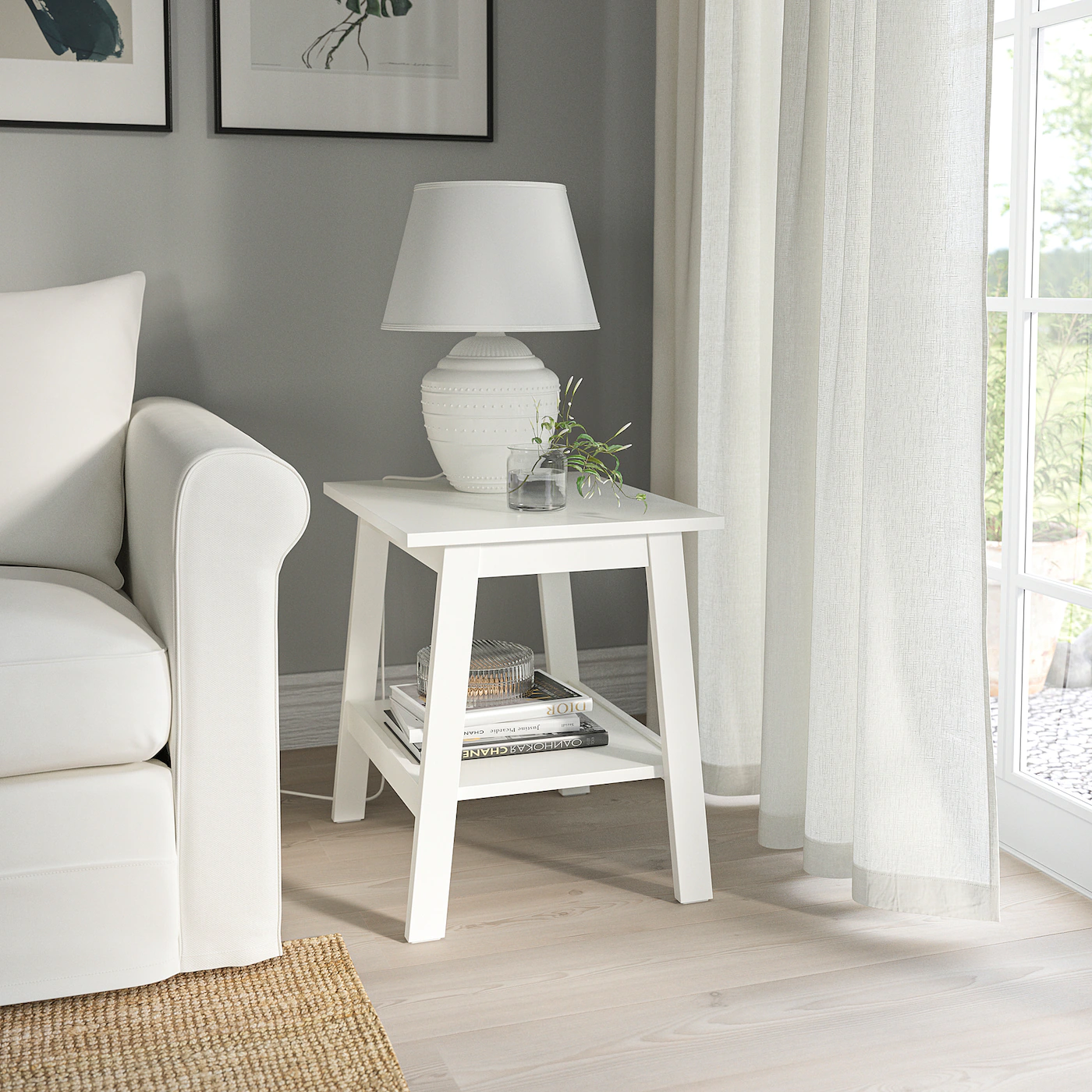 Buy 😀 IKEA LUNNARP Side Table White 21 5/8x17 3/4 " 😉 3 Buy 😀 IKEA LUNNARP Side Table White 21 5/8x17 3/4 " 😉 - Image 3