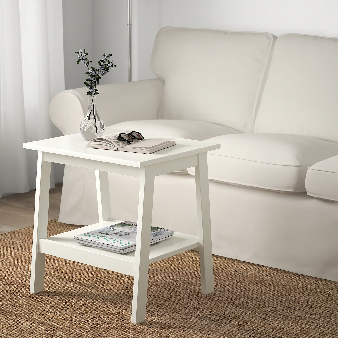 Buy 😀 IKEA LUNNARP Side Table White 21 5/8x17 3/4 " 😉 4 Buy 😀 IKEA LUNNARP Side Table White 21 5/8x17 3/4 " 😉 - Image 4