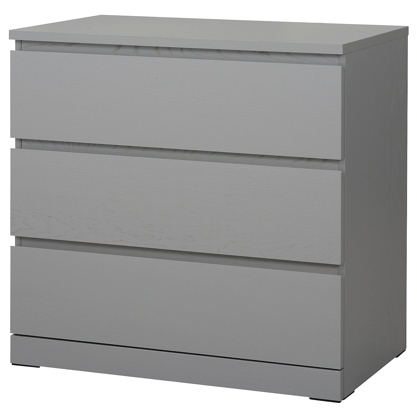 Brand new 🧨 IKEA MALM 3drawer Chest Gray Stained 31 1/2x30 3/4 " ⌛