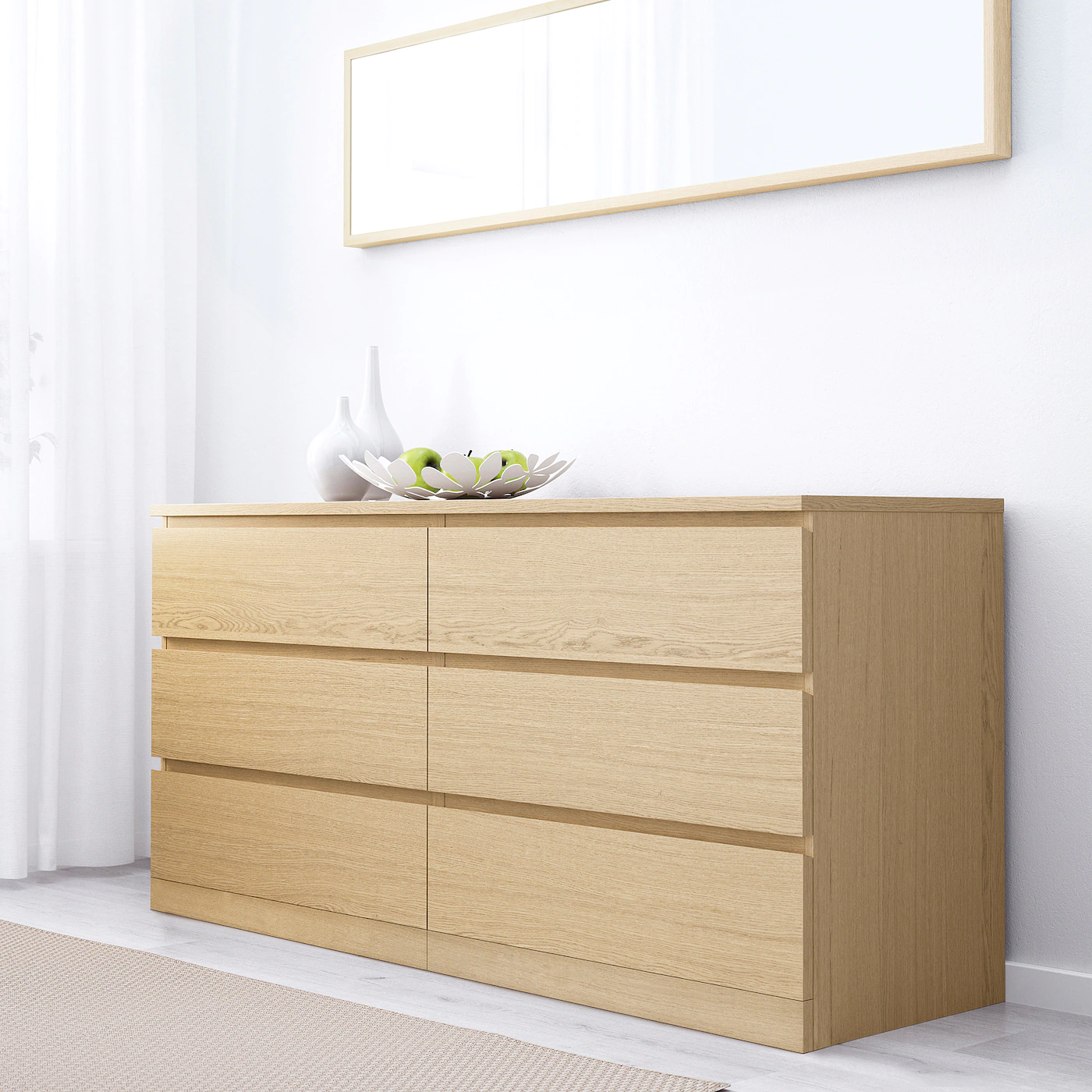 Deals Ikea Dressers Store -Deals Ikea Dressers Store malm 6 drawer dresser white stained oak veneer 0858225 pe624332 s5