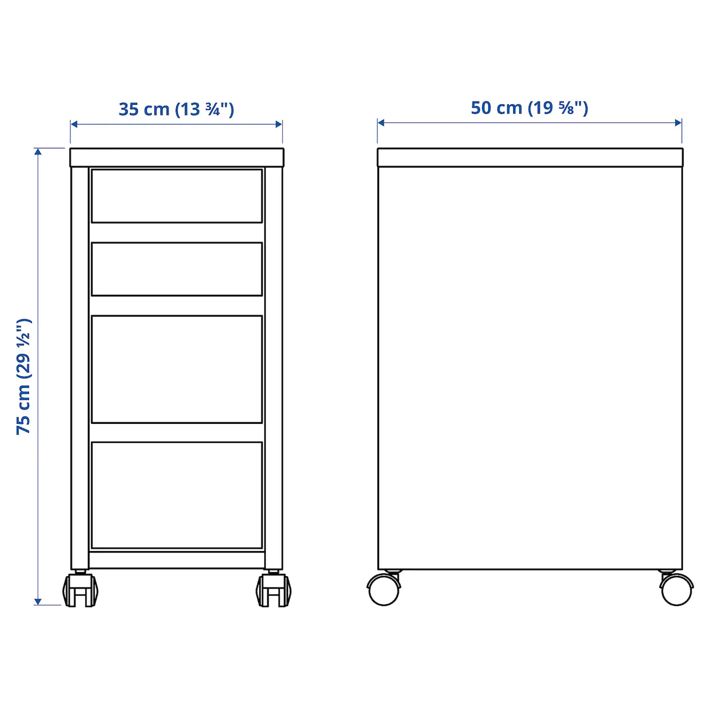 Promo ๐ IKEA MICKE Drawer Unit/drop File Storage Blackbrown 13 3/4x29 1/2 " ๐ 3 Promo ๐ IKEA MICKE Drawer Unit/drop File Storage Blackbrown 13 3/4x29 1/2 " ๐ - Image 3
