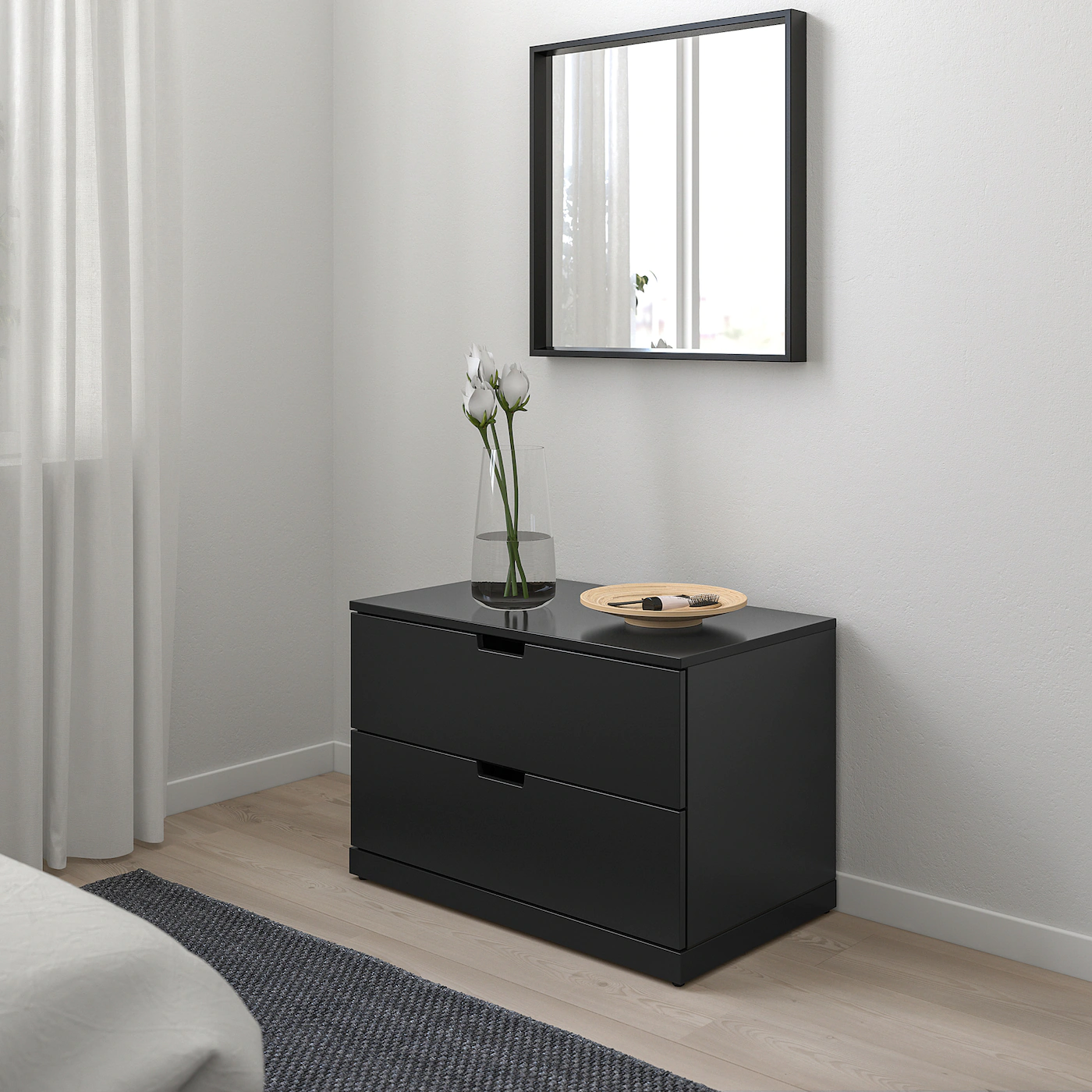 Budget ✔️ IKEA NORDLI 2drawer Chest Anthracite 31 1/2x21 1/4 " ✨ 3 Budget ✔️ IKEA NORDLI 2drawer Chest Anthracite 31 1/2x21 1/4 " ✨ - Image 3
