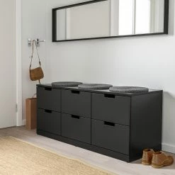 Best Pirce 🤩 IKEA NORDLI 6drawer 👗 Dresser Anthracite 47 1/4x21 1/4 " ✨ -Deals Ikea Dressers Store nordli 6 drawer dresser anthracite 0858489 pe660933 s5