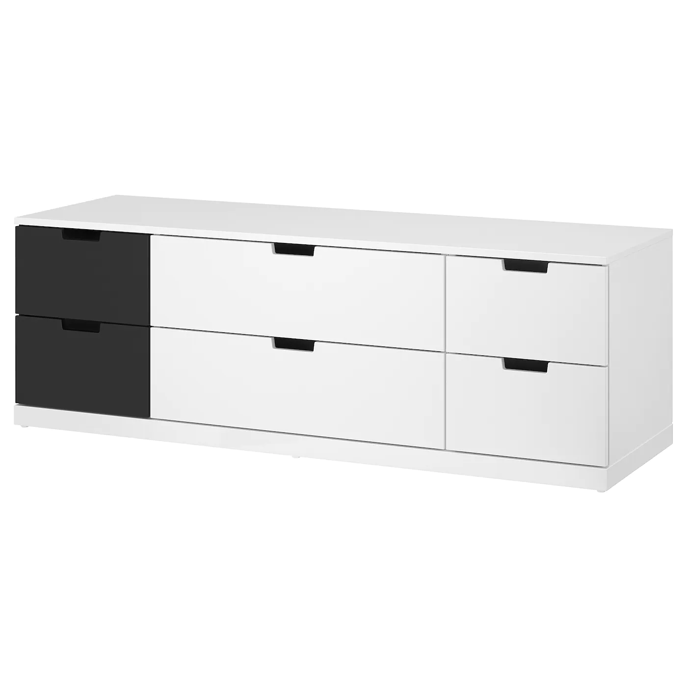 Brand new 😉 IKEA NORDLI 6drawer 👗 Dresser White/anthracite 63x21 1/4 " 🔥