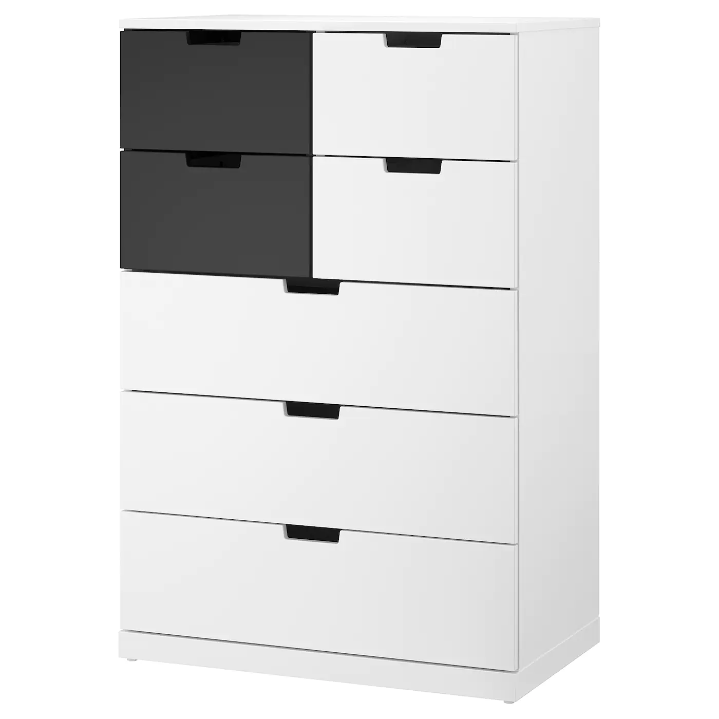 Outlet 🛒 IKEA NORDLI 7drawer 👗 Dresser White/anthracite 31 1/2x48 " ✔️