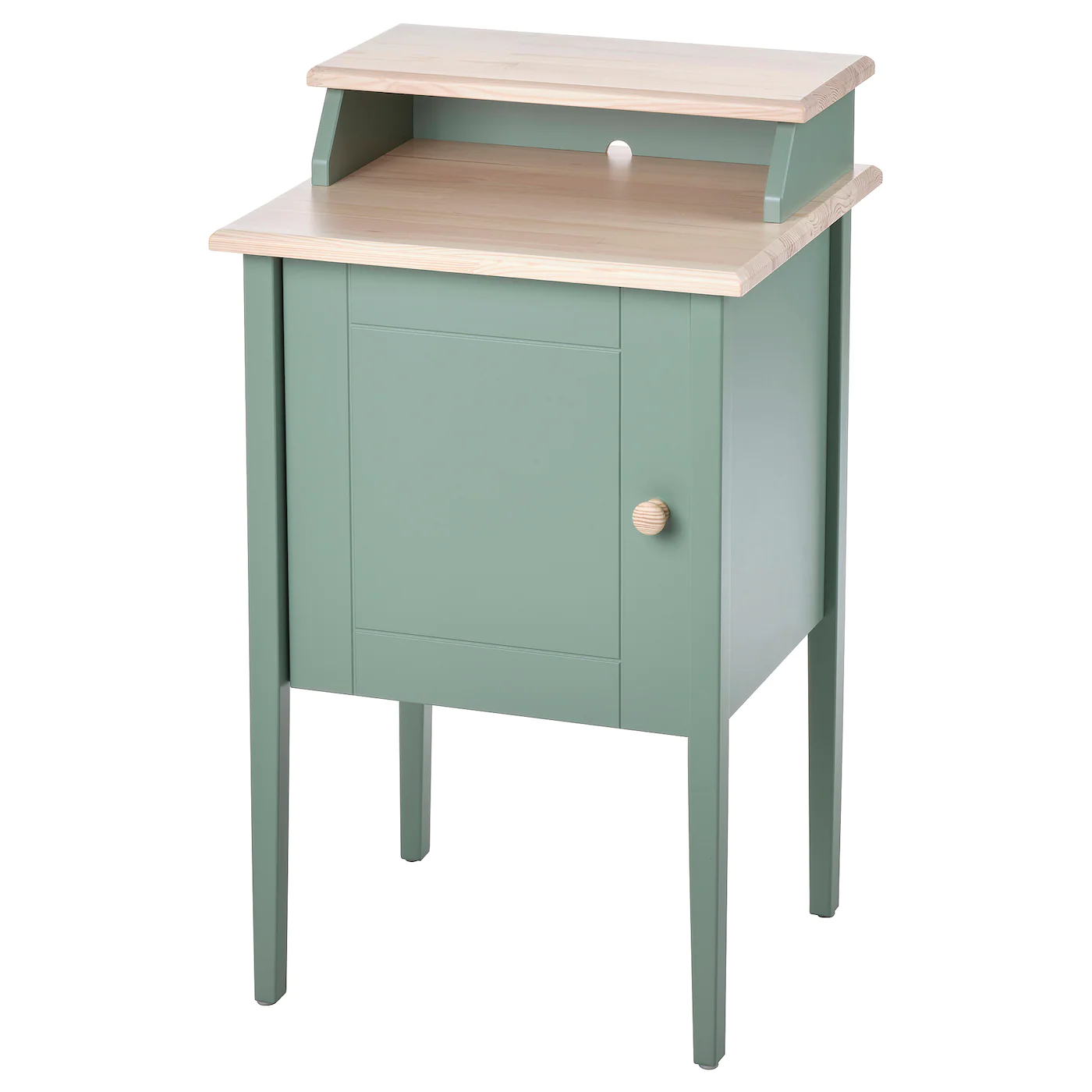 Best Pirce 🌟 IKEA OLDERDALEN Nightstand Graygreen/pine 18 1/2x16 7/8 " ✨