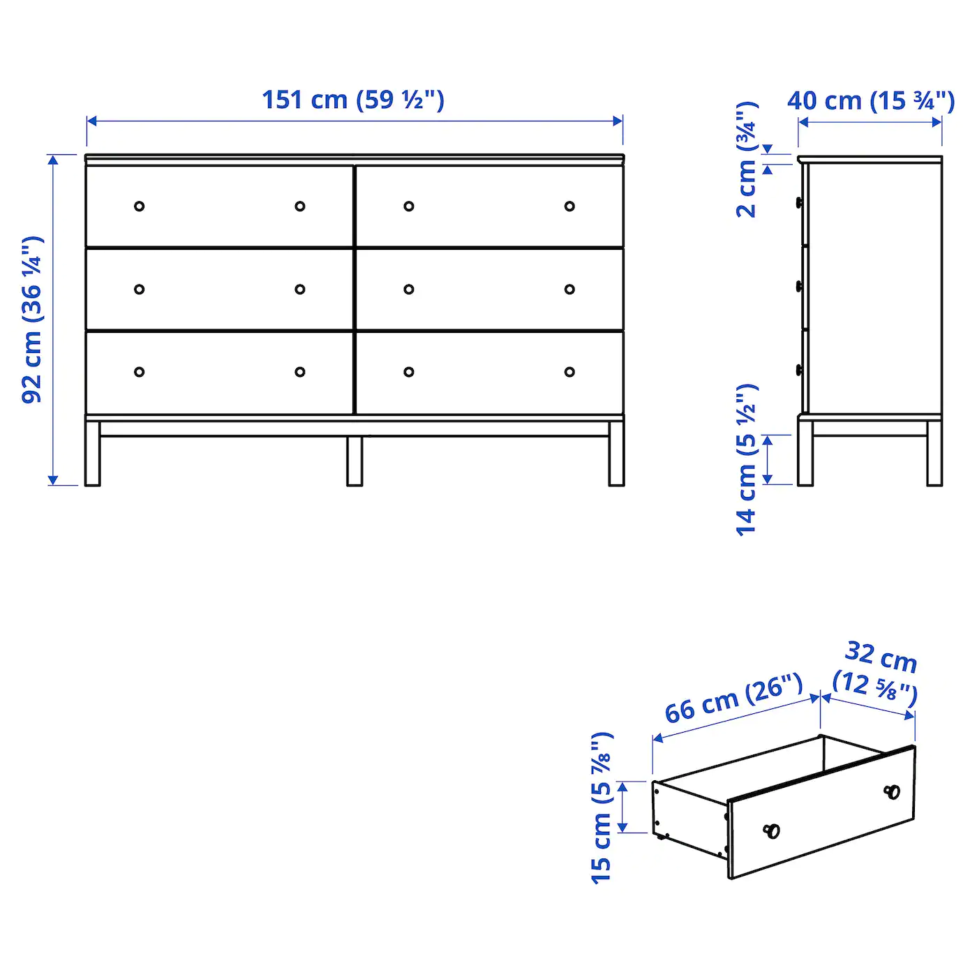 Hot Sale π IKEA TARVA 6drawer Chest Pine 59 1/2x36 1/4 " βοΈ 7 Hot Sale π IKEA TARVA 6drawer Chest Pine 59 1/2x36 1/4 " βοΈ - Image 7